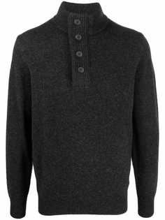 Barbour button-down pullover wool jumper