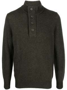 Barbour button-down pullover wool jumper