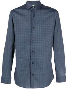 Z Zegna geometric-print cotton shirt