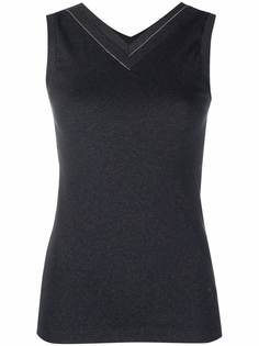 Peserico sleeveless V-neck top