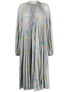 Emilio Pucci плиссированное платье с принтом