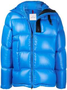 Moncler пуховик с нашивкой-логотипом