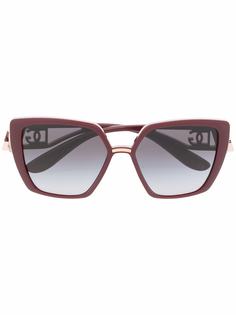 Dolce & Gabbana Eyewear солнцезащитные очки в массивной оправе
