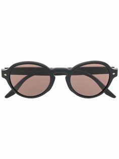 Giorgio Armani солнцезащитные очки в круглой оправе