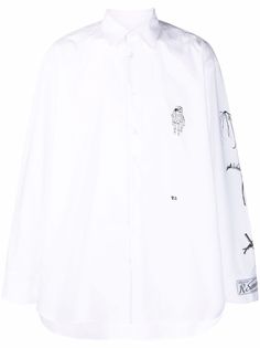 Raf Simons футболка с вышивкой