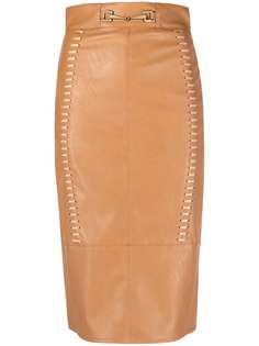 Elisabetta Franchi юбка миди с пряжкой