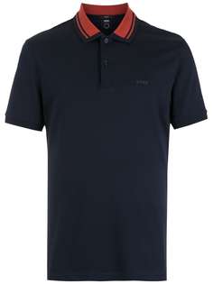 BOSS рубашка поло Phillipson 95 с вышитым логотипом