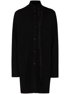 Yohji Yamamoto длинный кардиган со шнуровкой