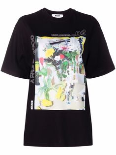 MSGM футболка с фотопринтом