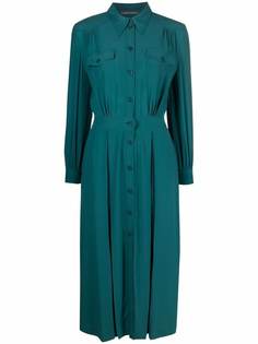 Alberta Ferretti платье-рубашка с длинными рукавами