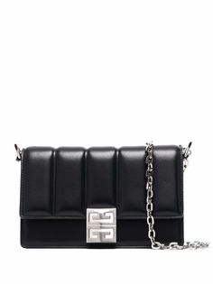 Givenchy стеганая сумка через плечо с логотипом