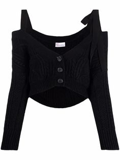 RED Valentino укороченный кардиган на бретелях