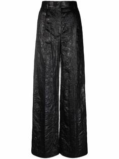 MSGM широкие брюки с жатым эффектом