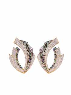 Ananya серьги Mogra Blossom из желтого золота