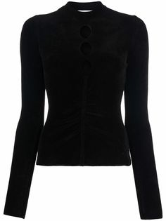 MSGM трикотажный топ с вырезами