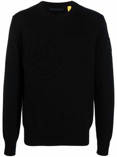Moncler Genius джемпер с круглым вырезом и жаккардовым логотипом