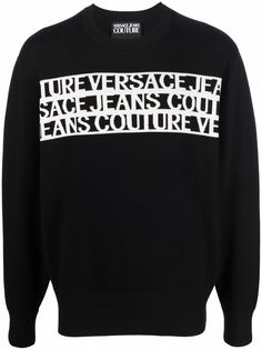 Versace Jeans Couture джемпер вязки интарсия в рубчик