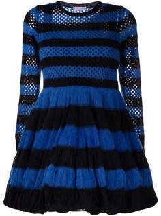 RED Valentino полосатое платье рыхлой вязки