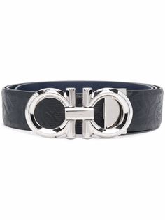 Salvatore Ferragamo ремень с тисненой монограммой