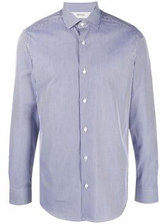 Z Zegna рубашка в полоску