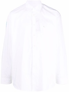 Raf Simons рубашка с вышитым логотипом