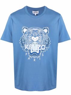Kenzo футболка с принтом Tiger