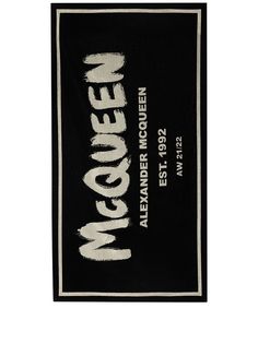 Alexander McQueen пляжное полотенце с логотипом