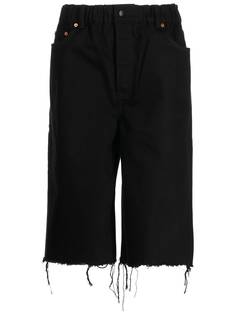 Alexander Wang укороченные джинсы с эффектом потертости