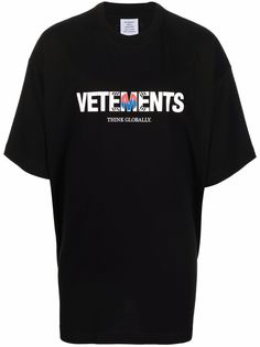VETEMENTS футболка с логотипом
