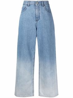 Marni широкие джинсы с эффектом омбре