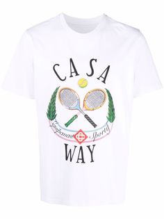 Casablanca футболка Tennis с графичным принтом