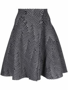 Emporio Armani юбка с узором зигзаг