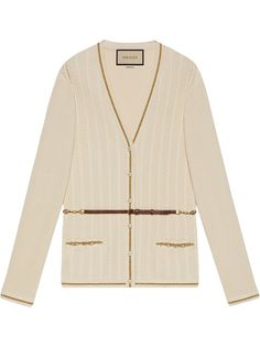 Gucci кардиган фактурной вязки с поясом