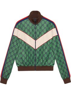 Gucci спортивная куртка с отделкой Web