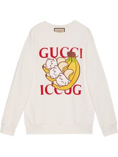 Gucci толстовка с логотипом из коллаборации с Bananya