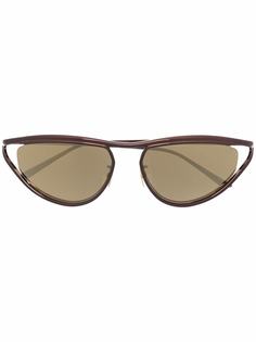 Bottega Veneta Eyewear солнцезащитные очки в оправе кошачий глаз