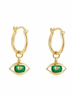 ZEEMOU ZENG маленькие серьги из желтого золота