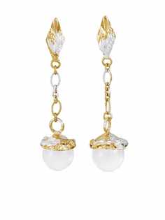 KATHERINE ALEXANDRA BRUNACCI серьги-подвески Globo с кварцем