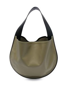 Jil Sander закругленная сумка на плечо с тисненым логотипом
