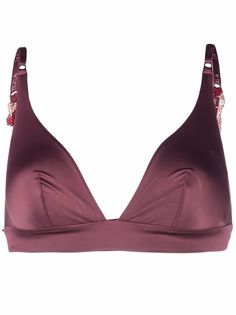La Perla полупрозрачный бюстгальтер с вышивкой