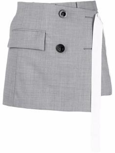 sacai шорты с запахом