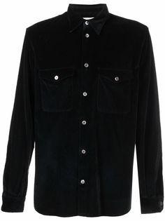 Helmut Lang Pre-Owned фактурная рубашка 1990-х годов