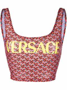 Versace лиф бикини с узором La Greca