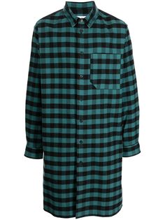 Kenzo длинная рубашка в клетку