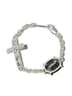 Sweetlimejuice цепочный браслет Oval Crucifix