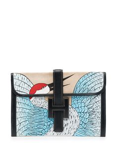 Hermès клатч Jige pre-owned с принтом