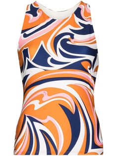 Emilio Pucci спортивный топ с принтом Nuages
