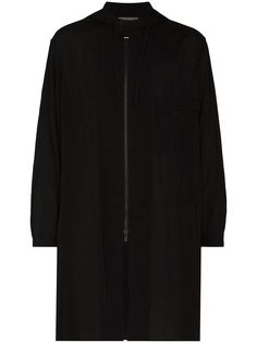 Yohji Yamamoto куртка на молнии с капюшоном