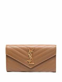 Saint Laurent большой кошелек с откидным клапаном