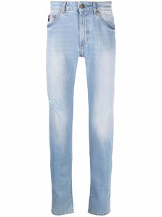 Versace Jeans Couture прямые джинсы с тисненым логотипом